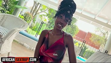 I had this 18YO EBONY AMATEUR on my couch trying to act shy... she exposed herself once my BWC was out