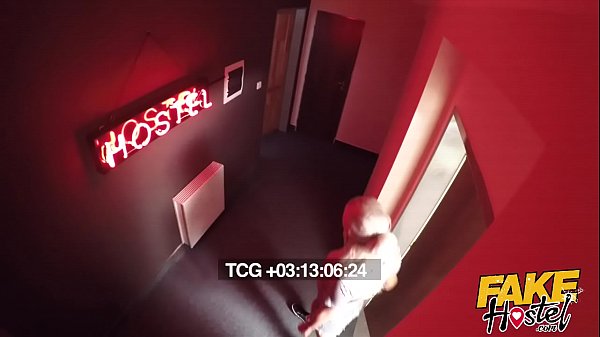 Fake Hostel - Filthy nympho busty British backpacker goes looking for a cock to deepthroat and fuck like crazy before milking cum from it onto her nice big tits