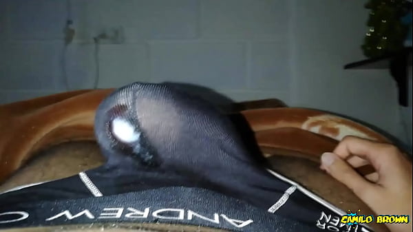 Nice cum shot inside of my black undies - Camil...