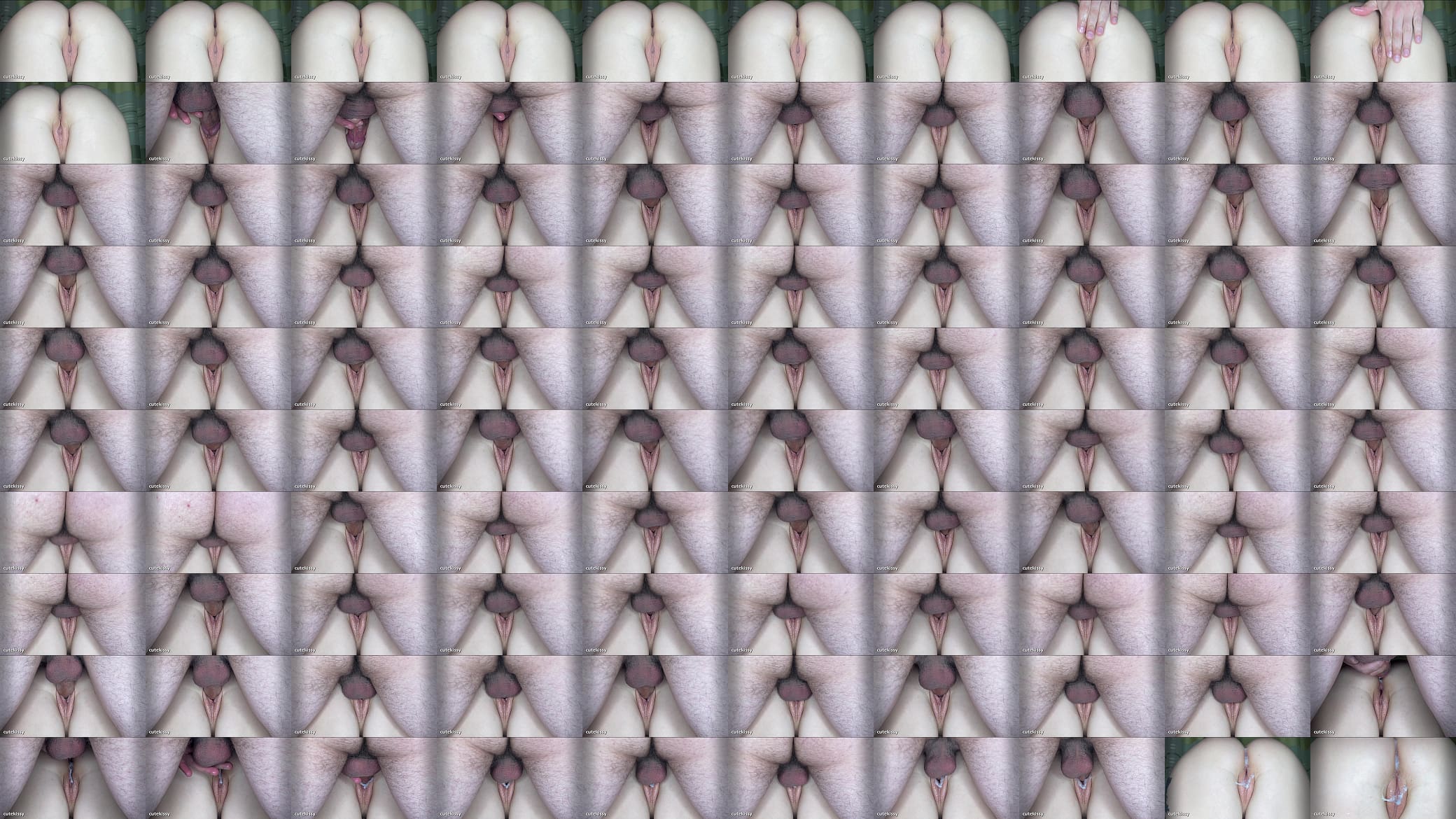 Amazing doggy style with great pussy cumshot and continue to fuck that creamy pussy! 预览图
