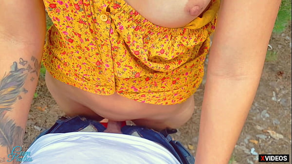 Public pickup and cum inside the girl outdoors.. / Cum Panties