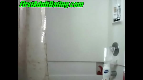 Young sexy Amateur Chick in shower with Dildo