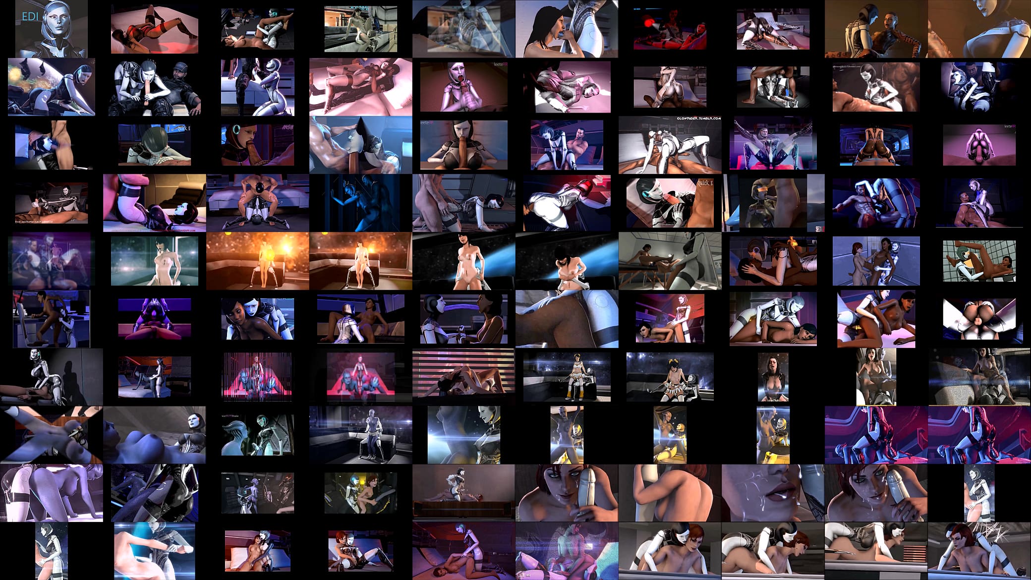 Mass Effect - EDI - Full Compilation GIF 预览图