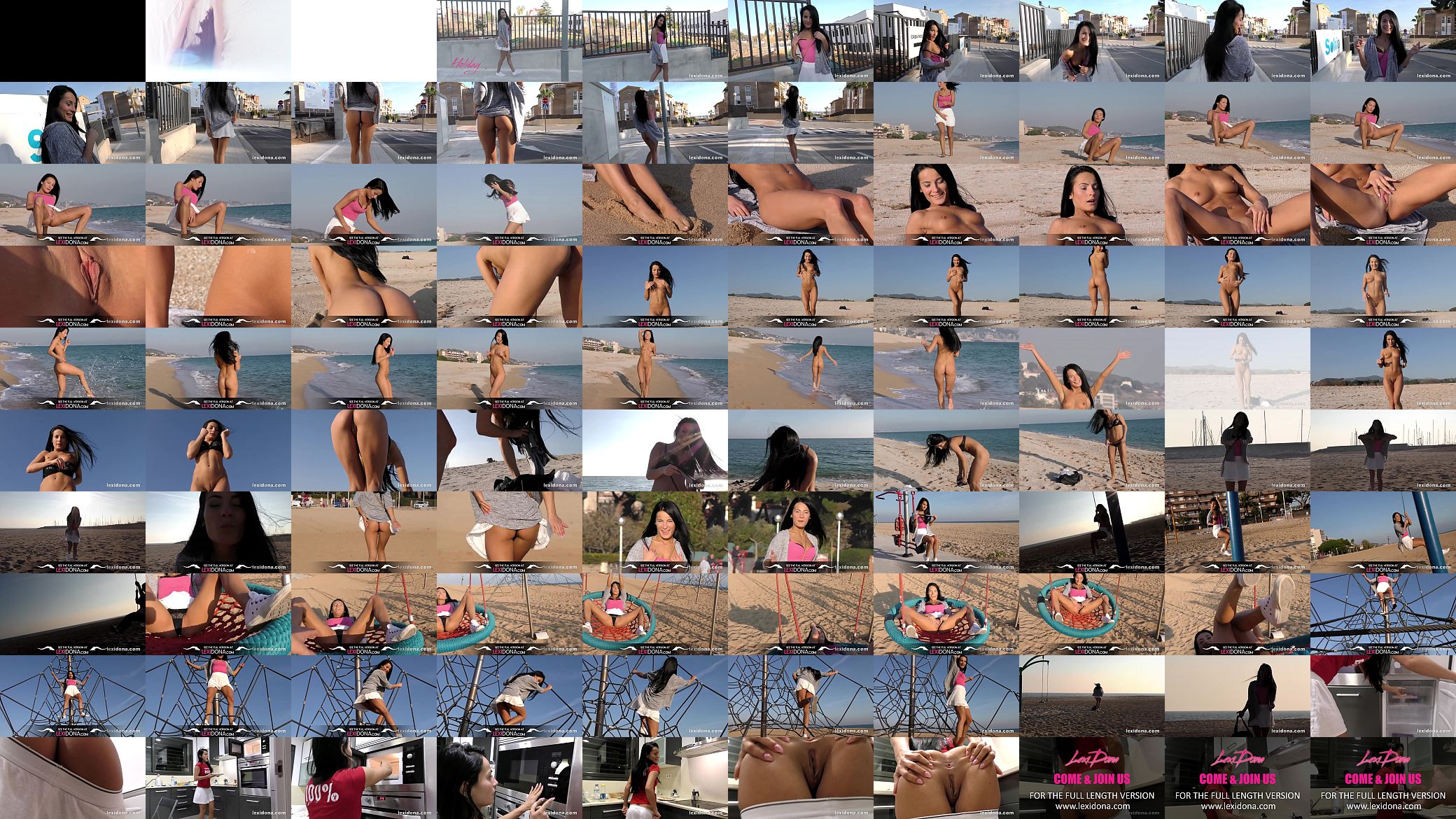 Pornstar - Follow me around Barcelona as I flash on the beach 预览图