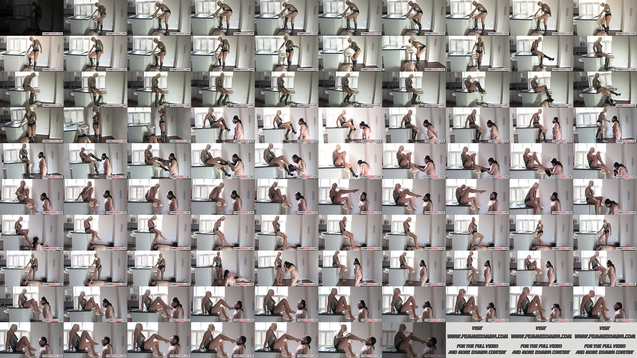 Curvy foot master dominates sub with her feet 预览图