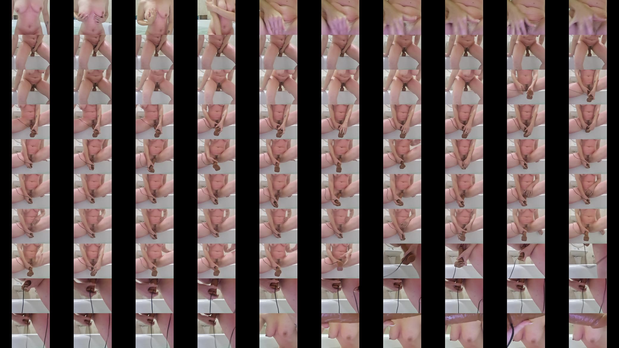 Naughty bath, fucking myself with Dildo 预览图