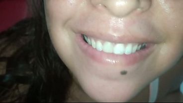 Download Video - I catch a girl masturbating with a dildo when I stay in an airbnb&comma; she gives me a blowjob and I cum in her mouth&comma; she swallows all my semen very slutty&period; The best experience