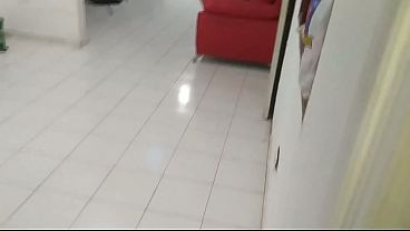 I catch a girl masturbating with a dildo when I stay in an airbnb, she gives me a blowjob and I cum in her mouth, she swallows all my semen very slutty. The best experience