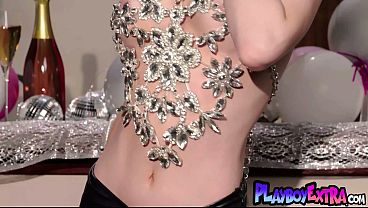 Skinny nude teen hottie Abbie Brandon invites you to step into the new year