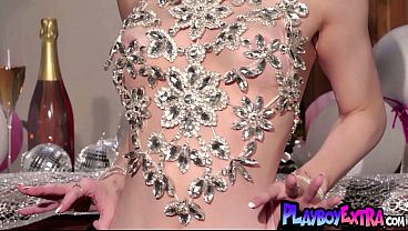 Skinny nude teen hottie Abbie Brandon invites you to step into the new year