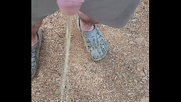 Pissing outside