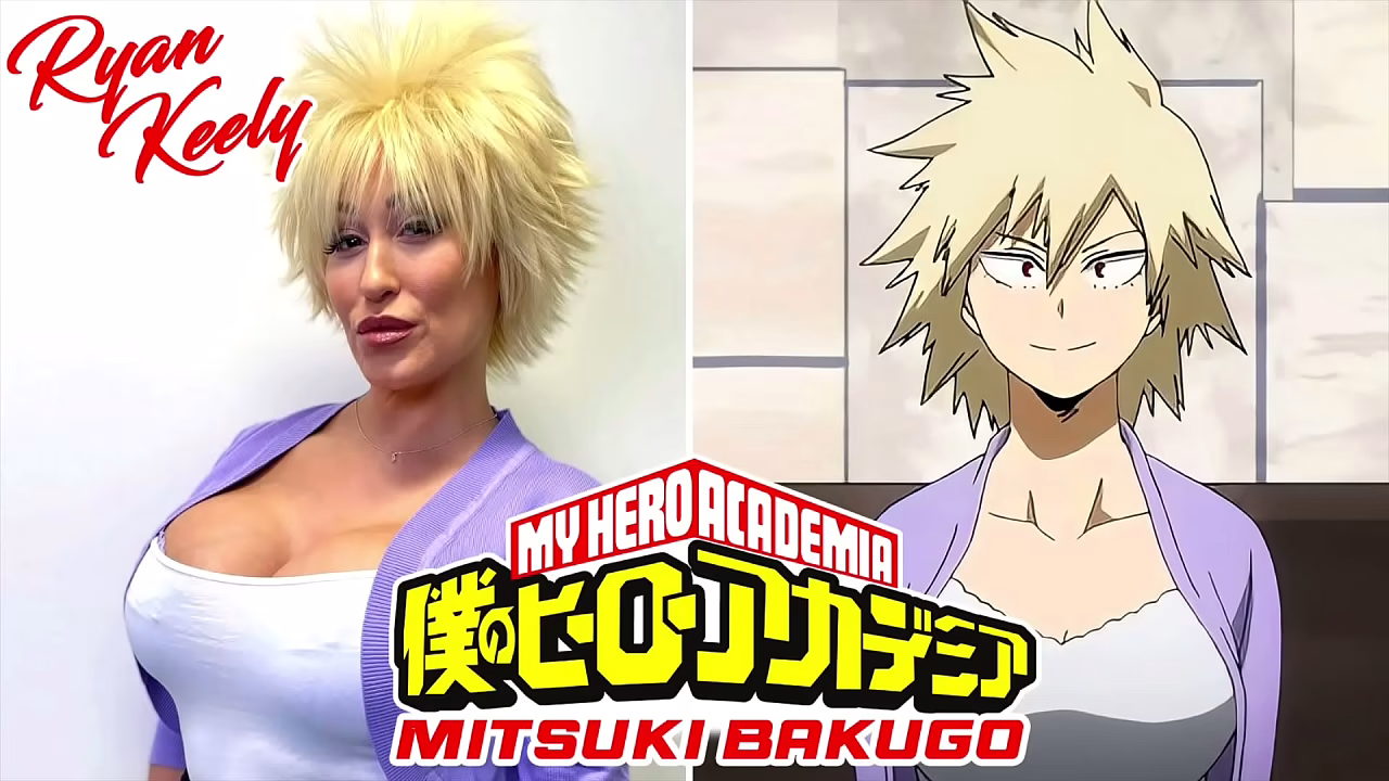 Camsoda - Sexy MILF Ryan Keely Cosplay as Mitsuki Bakugo Gets Cum On Bush