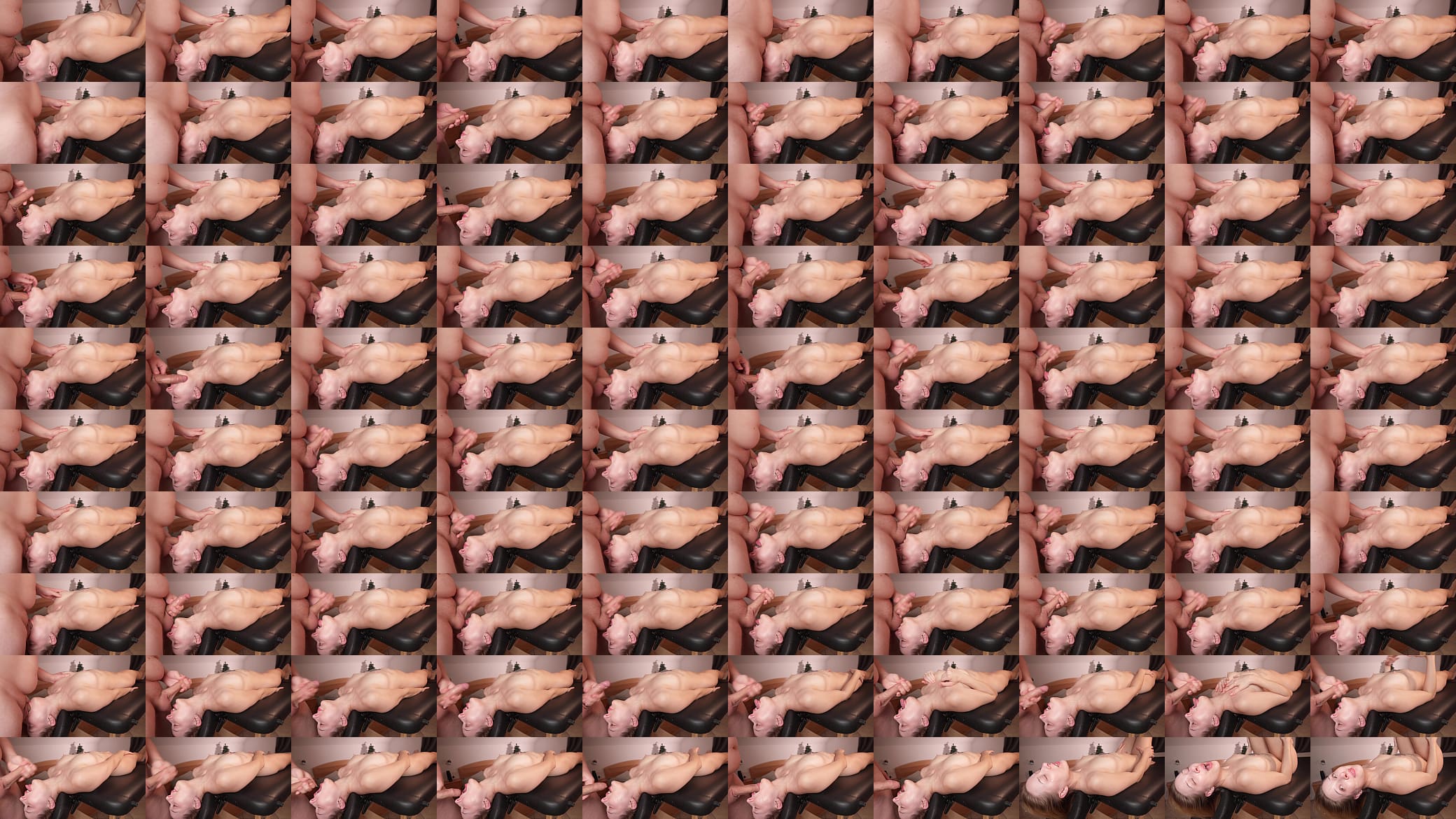 Upside Face fuck and handjob with Final Cum on Face and Mouth 预览图