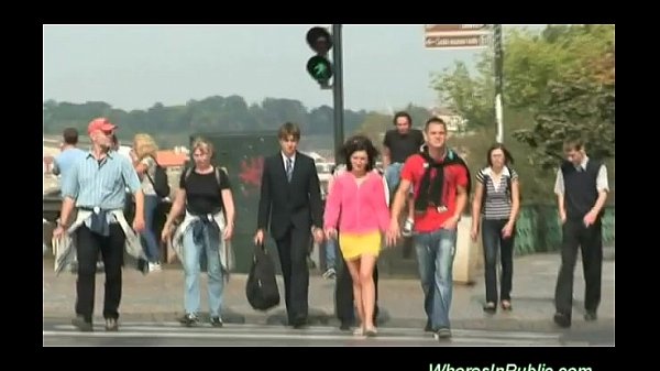 Brunette whore fuck in public