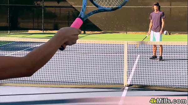 Cassie the tennis instructor having fun after the match Her pussy needs to be filled with cum