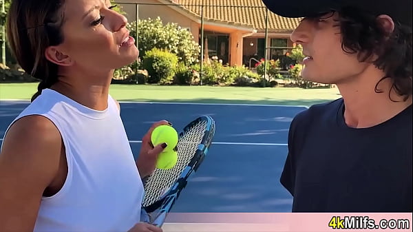 Cassie the tennis instructor having fun after the match Her pussy needs to be filled with cum