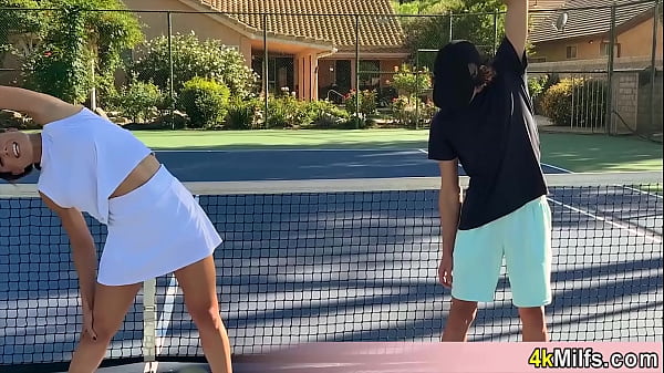 Cassie the tennis instructor having fun after the match Her pussy needs to be filled with cum