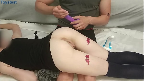 How to make your Stepsister Super Happy? You'll need two big Dildos and magic wand)