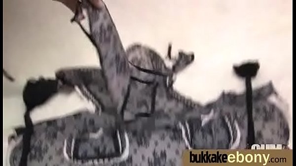 First time ebony with a group of white dicks 15