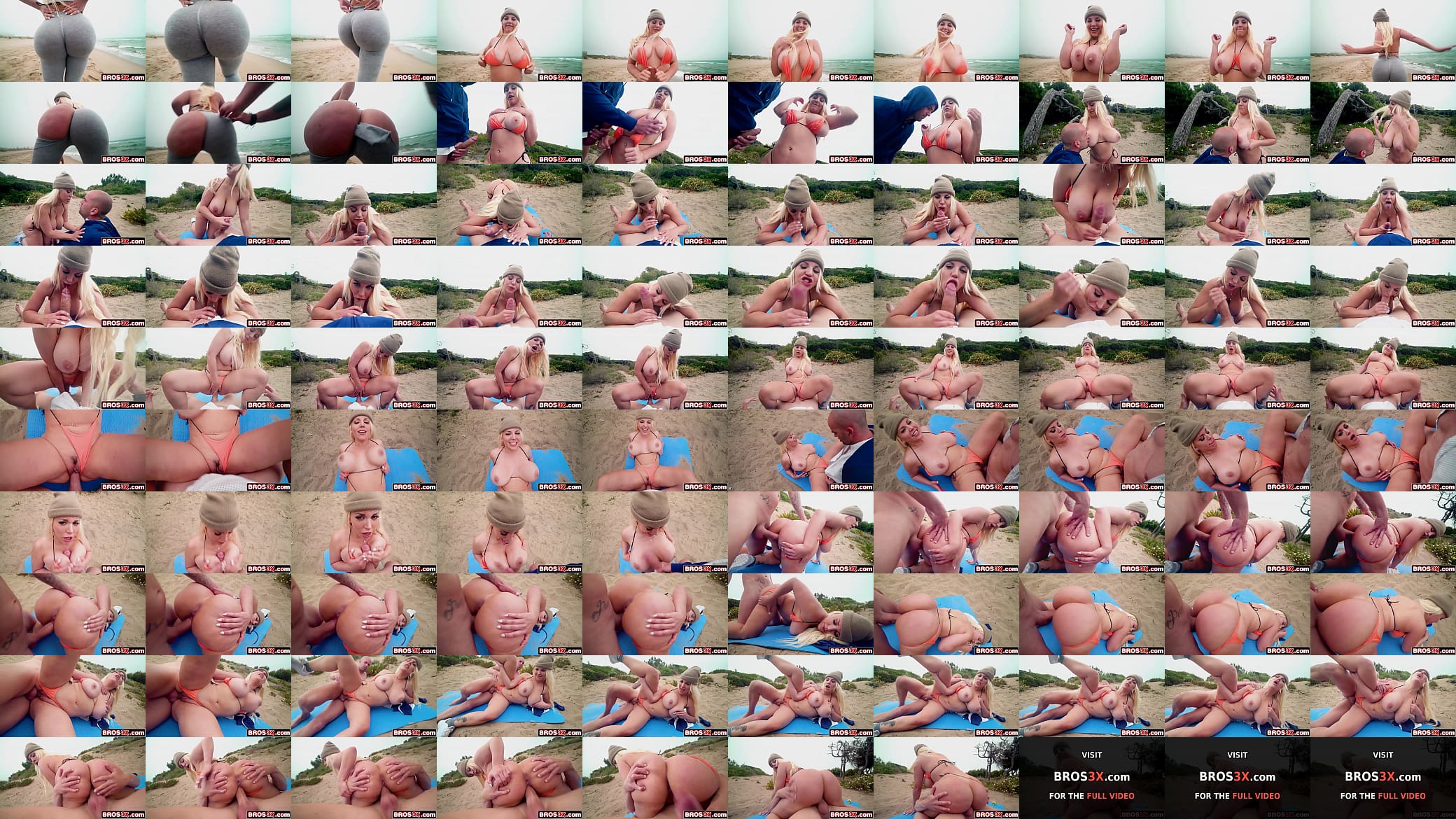 Public Beach Fuck With Super-Gorgeous Blonde Latina (Blondie Fesser) 预览图