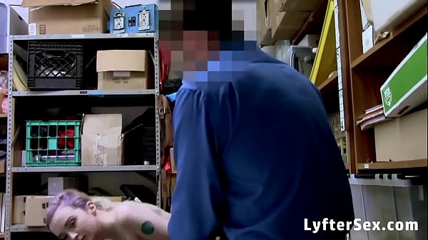 Skinny Shoplifter Teen Gets on Knees to Earn Her Freedom