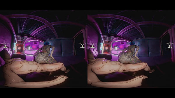 Cheri Nowlin giving you a proper Reception at Clouds nightclub, Cyberpunk 2077 parody