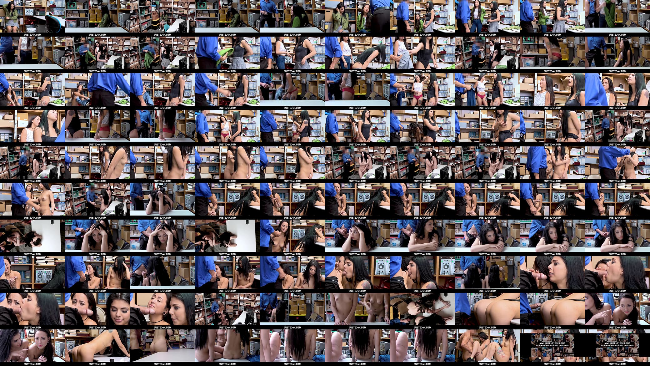 Busted4K -  Twin stepSisters Fucked By Officer For Stealing Threesome 预览图