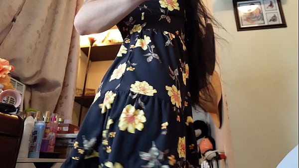 Ass cheeks in a sundress