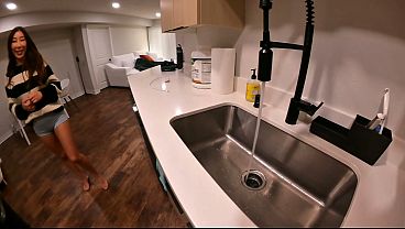 My GoPro recorded how I fuck the hottest Asian pussy when I go to check her drain