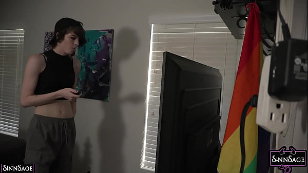 Horny Sinn Sage Sucks Siri Allwood's Cock And Fucks Her With A Dildo!