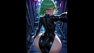 Tatsumaki ( ONE PUNCH MAN ) is turned into a girlfriend. (AI-generated)
