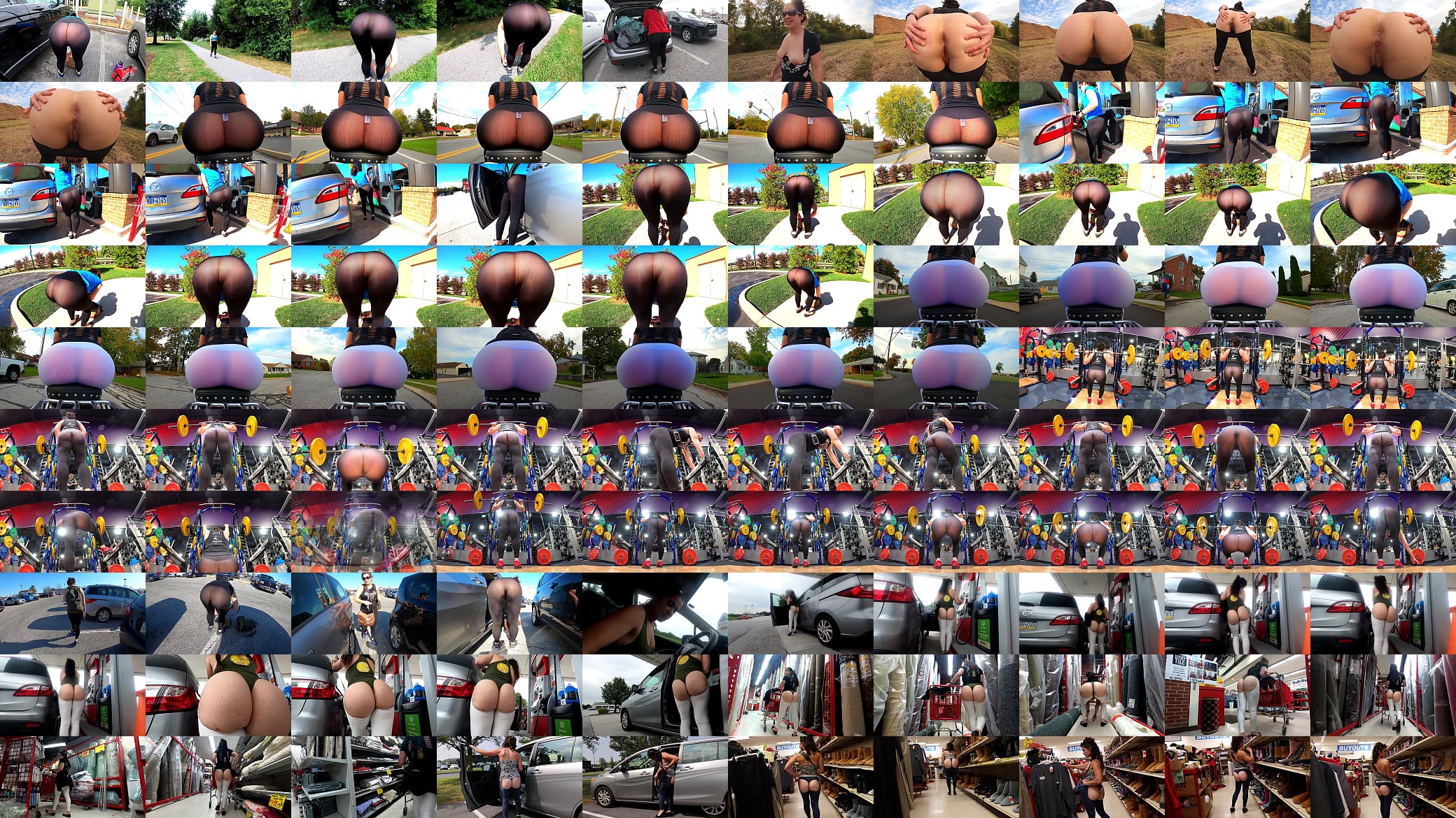 Compilation - Insanely see through yoga pants 预览图