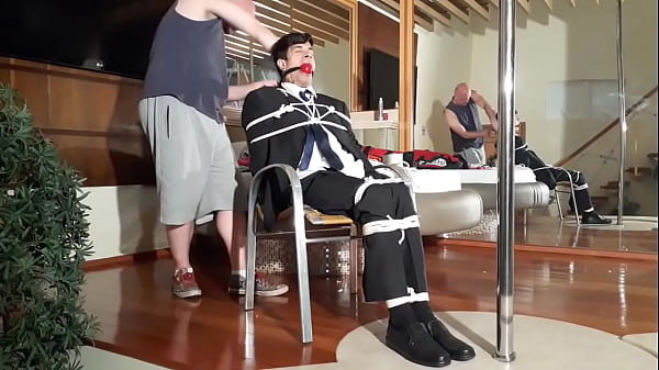 Dito Martins in bondage Behind the Scenes from ...