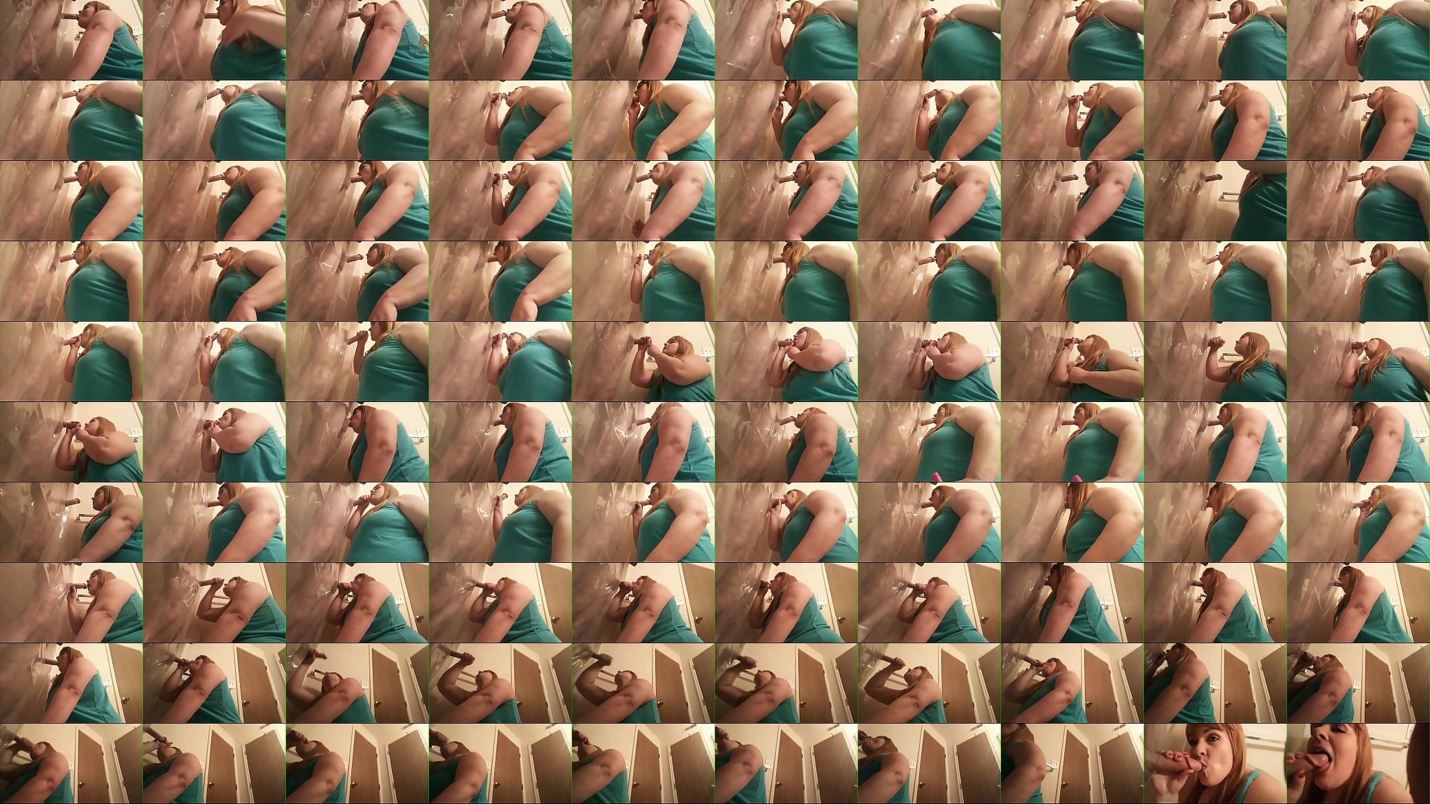 Blowjob through shower curtain gloryhole with cumshot 预览图