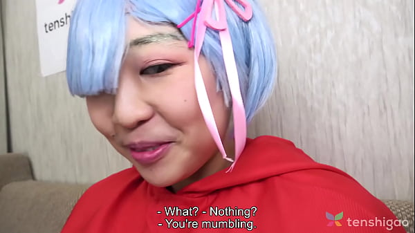 Costume on and sucking cock our sexy amateur Japanese babe Riho loves to cosplay and today she is wearing her costume in this couch casting video pt 4
