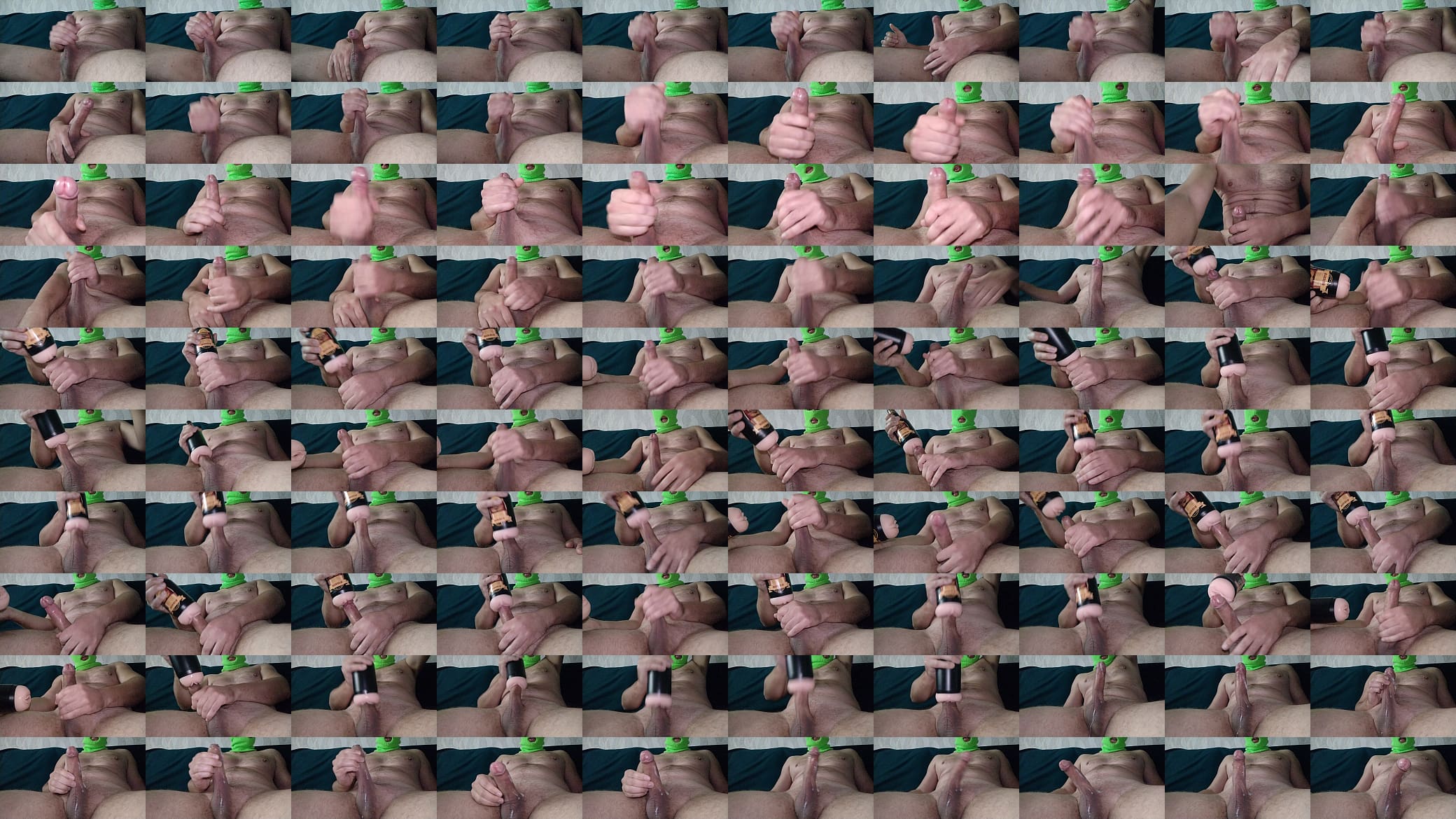 Handjob and Fucking my fleshlight, hands free cumshot 预览图