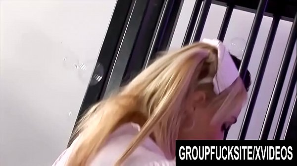 Group Fuck Site - Twins Kit and Kat Lee Share Three Cocks with Nurse Stacy