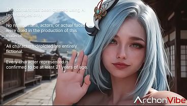 Shenhe treated herself to a day at the spa, and the sexy masseur worked on her entire body, especially with her wholes[AI]
