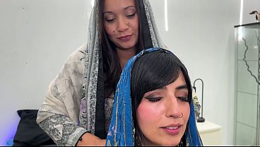 Incredible Threesome With Two Arabs With Big Tits and Tight Pussies - Aaliyah Yasin and Jade Presley