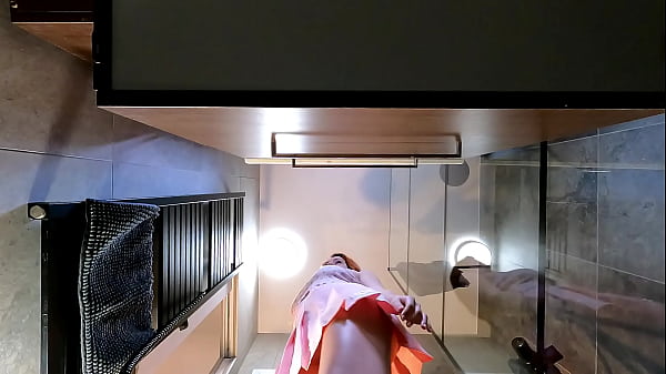 Sexy and Horny Super Hot College Girl in Her Pink Mini Skirt flashes Panties and gets Bored and Ignored in the Bathroom