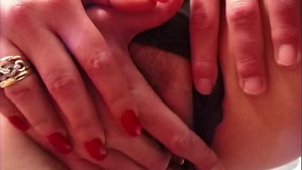 Lady Rox has fun with two cocks