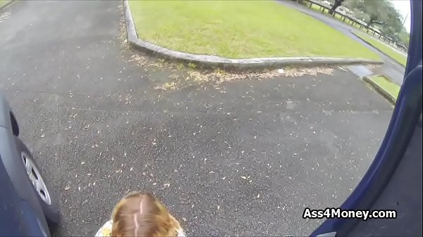 Perky blonde amateur gets paid for blowjob