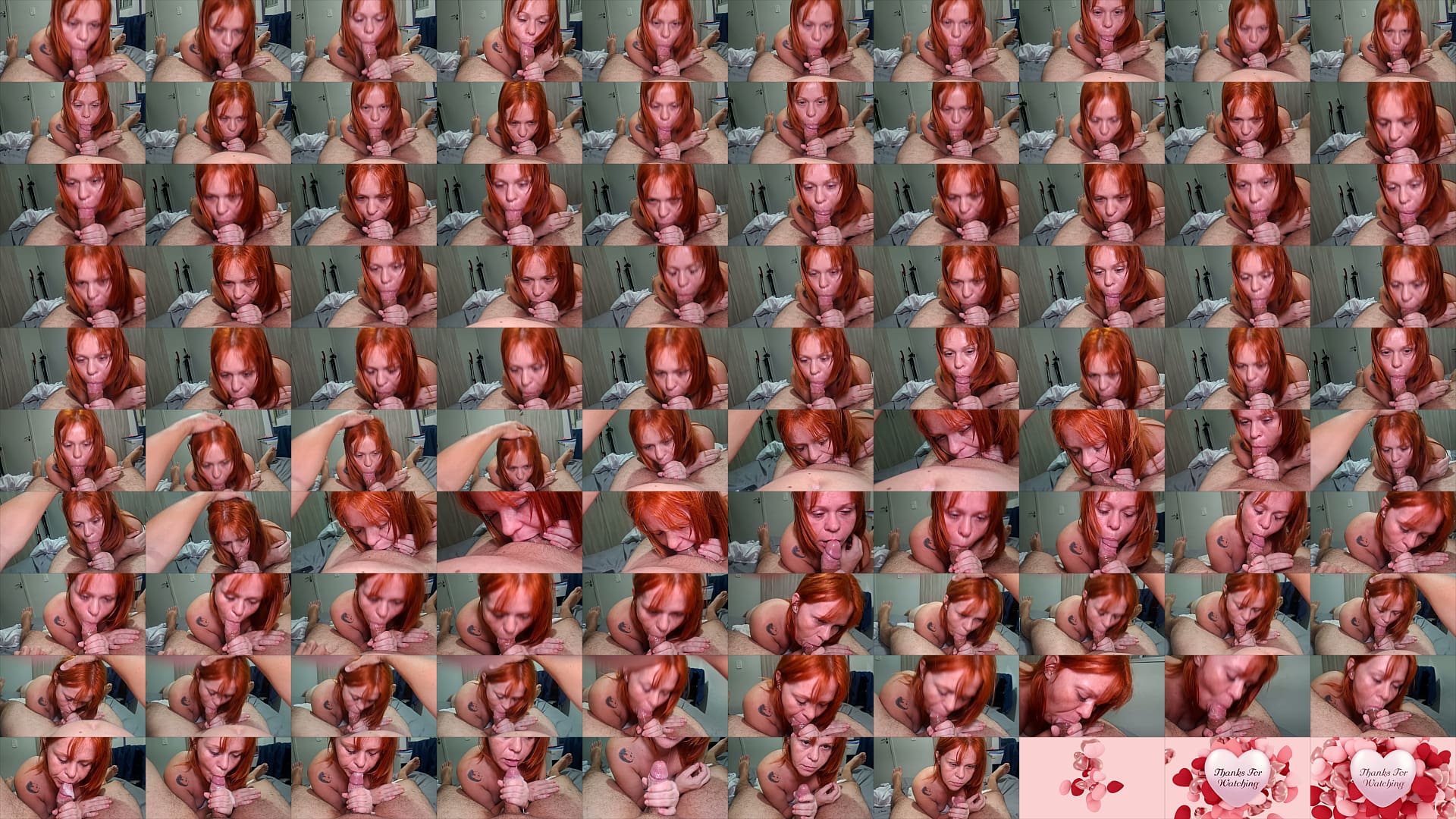 Fucking the redhead&#039;s mouth until I cum in her throat 预览图