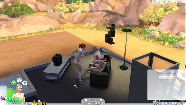 transando com a amiga olhando The sims 4