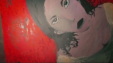 - Masturbaci&oacute;n con retratos pintados de mujeres por Sexy N1 -