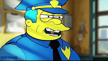 Marge Simpson en la estación de policía