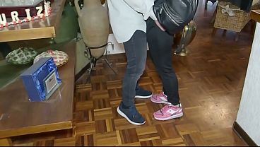 Hot couple looks for fun and let one huge horny cock joins in and hard fuck