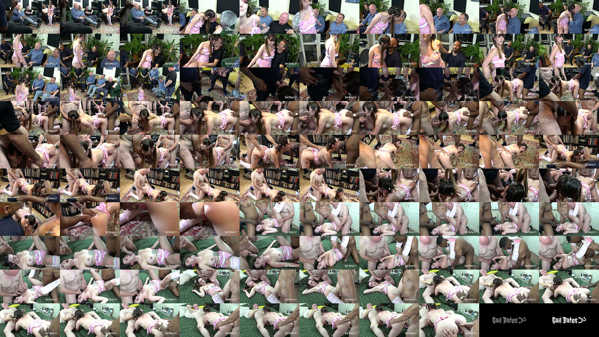 Interracial age gap gangbang with multiple cream pies - Preview 预览图