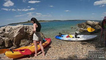 Matty & Josie Nude Kayak