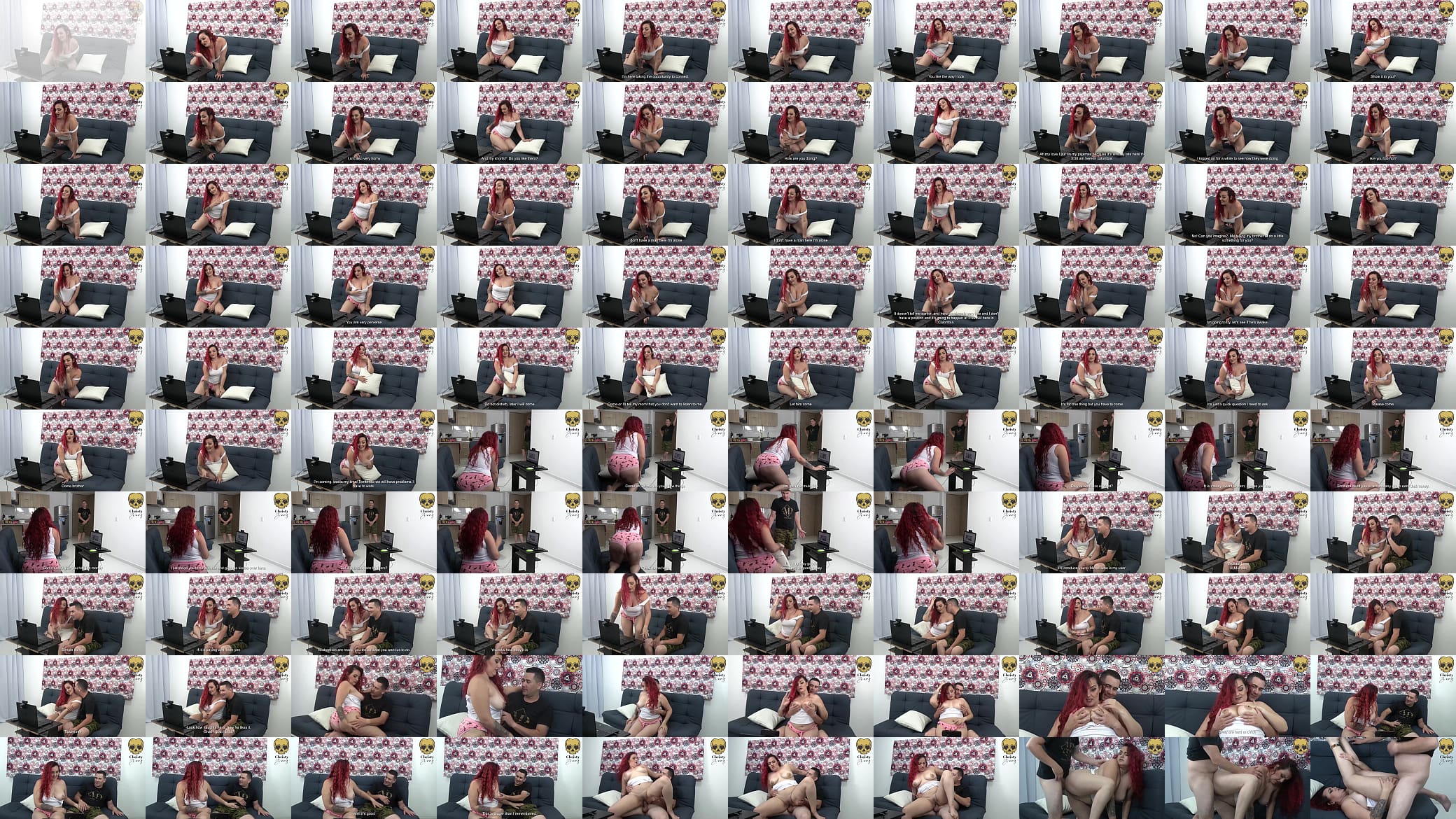My stepbrother helps me with a webcam show 预览图